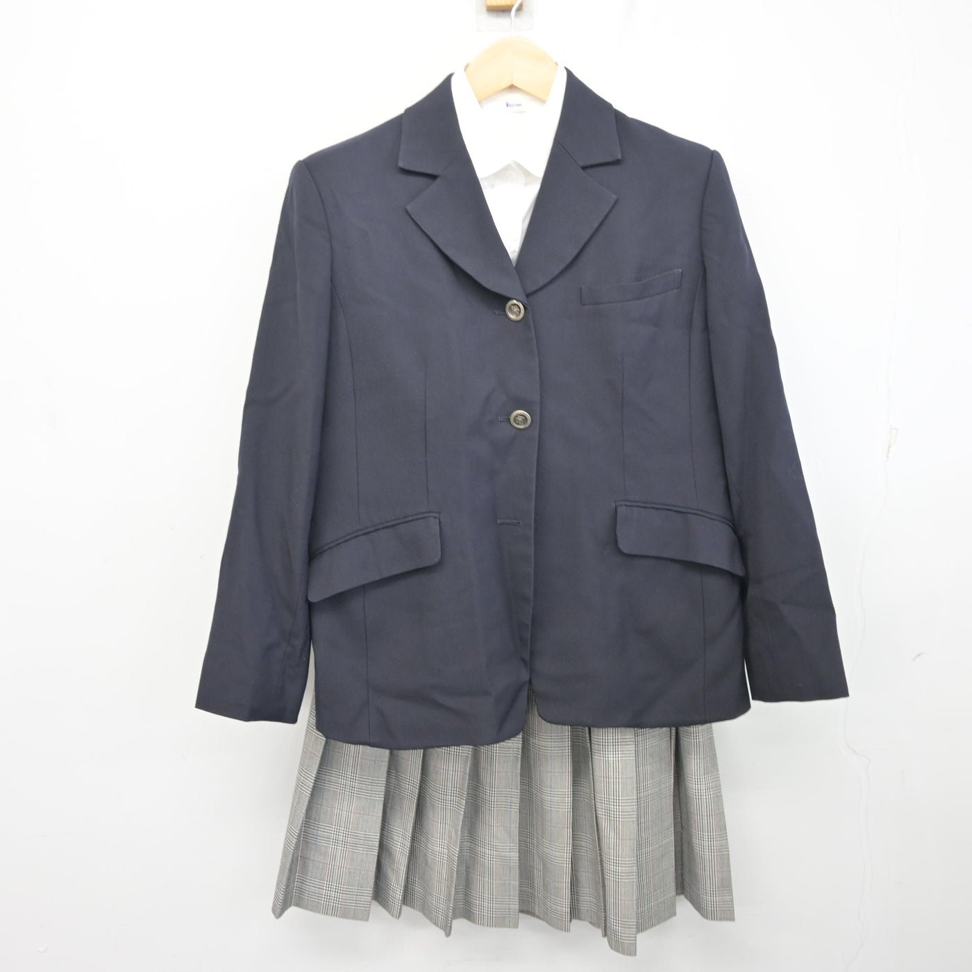【中古】埼玉県 淑徳与野中学校・高等学校 女子制服 4点 (ブレザー・シャツ・スカート) sf096891