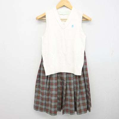 【中古】埼玉県 淑徳与野中学校・高等学校 女子制服 3点 (ブレザー・ニットベスト・スカート) sf096895