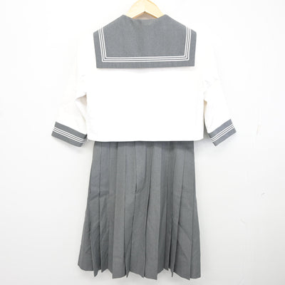 【中古】熊本県 八代高等学校 女子制服 3点 (セーラー服・スカート) sf096905