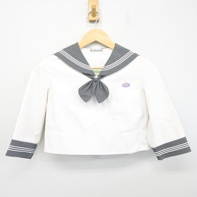 【中古】熊本県 八代高等学校 女子制服 3点 (セーラー服・スカート) sf096905