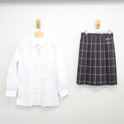 【中古】埼玉県 東野高等学校 女子制服 2点 (シャツ・スカート) sf096911