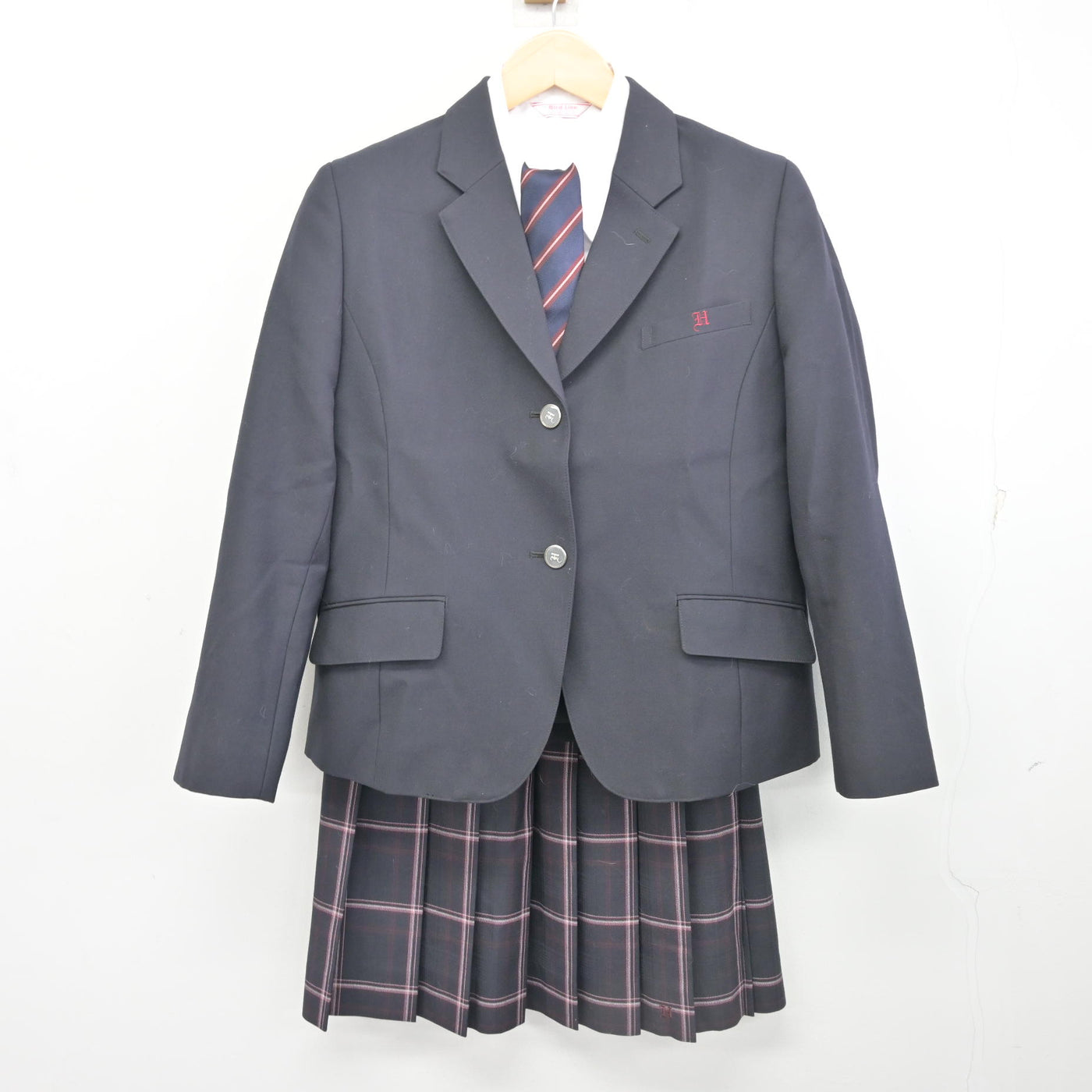 【中古】埼玉県 東野高等学校 女子制服 5点 (ブレザー・シャツ・スカート) sf096912