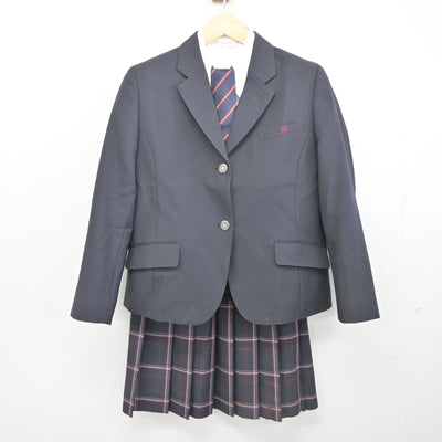 【中古】埼玉県 東野高等学校 女子制服 5点 (ブレザー・シャツ・スカート) sf096912