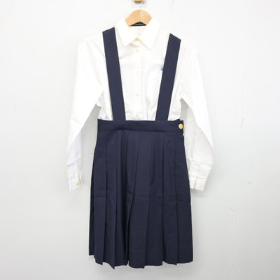 【中古】熊本県 九州学院高等学校/旧制服 女子制服 4点 (ブレザー・シャツ・スカート) sf096916