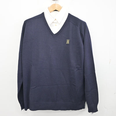 【中古】熊本県 九州学院高等学校/旧制服 女子制服 2点 (ニット・シャツ) sf096917
