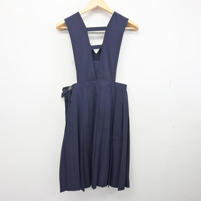 【中古】福岡県 広徳中学校 女子制服 1点 (ジャンパースカート) sf096921