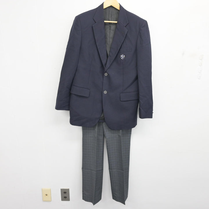 中古】北海道 北海道名寄産業高等学校 男子制服 2点 (ブレザー・ズボン