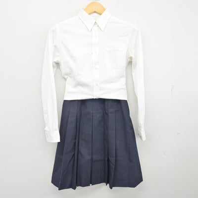 中古】北海道 札幌北斗高等学校 女子制服 3点 (ニット・シャツ