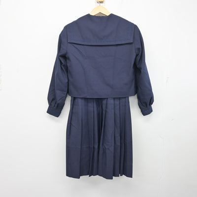 【中古】兵庫県 長坂中学校 女子制服 3点 (セーラー服・シャツ・ジャンパースカート) sf097285