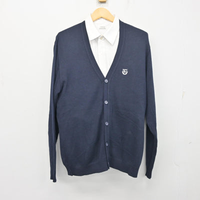 中古】愛知県 岡崎西高等学校 男子制服 2点 (ニット・シャツ) sf097319 