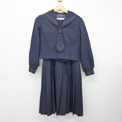 【中古】千葉県 酒井根中学校 女子制服 3点 (セーラー服・ジャンパースカート) sf097371
