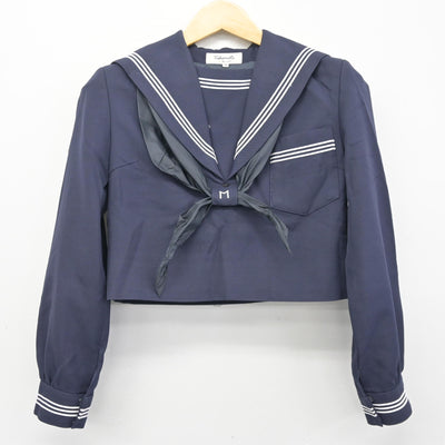【中古】熊本県 益城中学校 女子制服 3点 (セーラー服・ジャンパースカート) sf097418