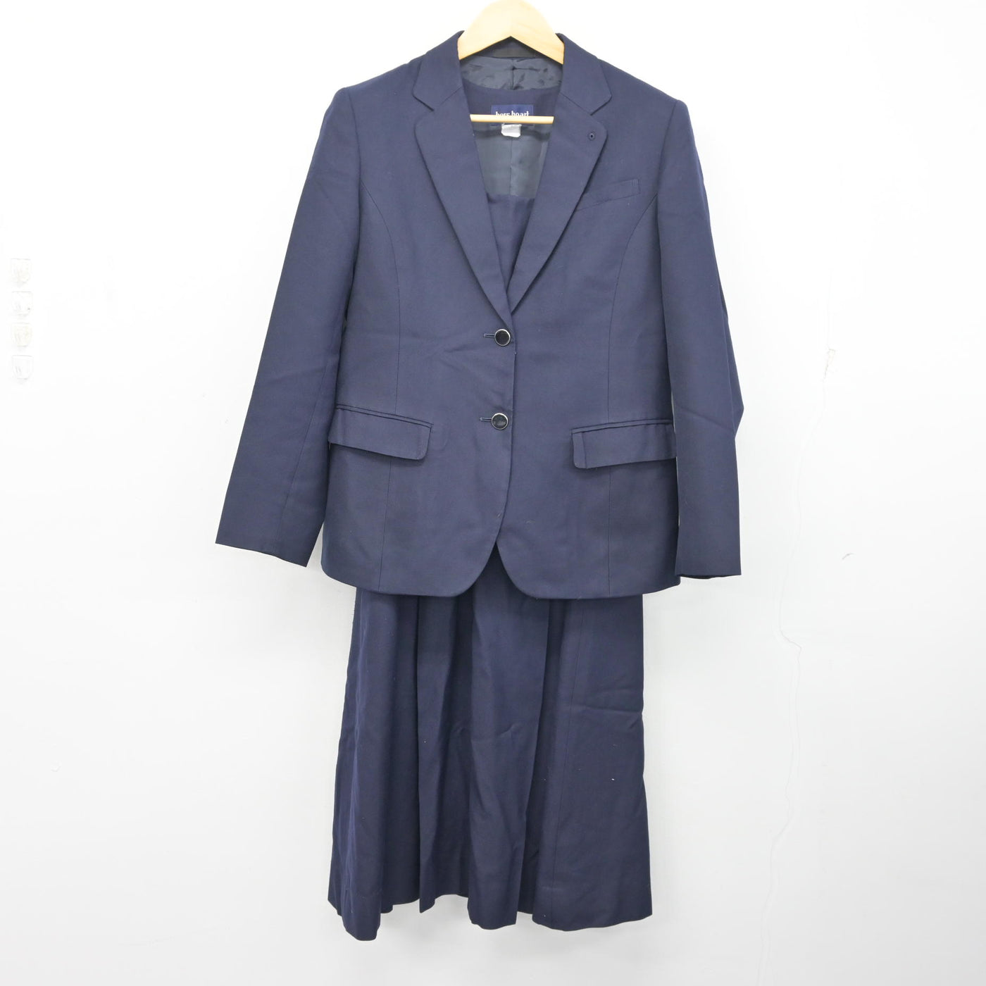 【中古】福岡県 北九州市立高等学校 女子制服 2点 (ブレザー・ジャンパースカート) sf097421