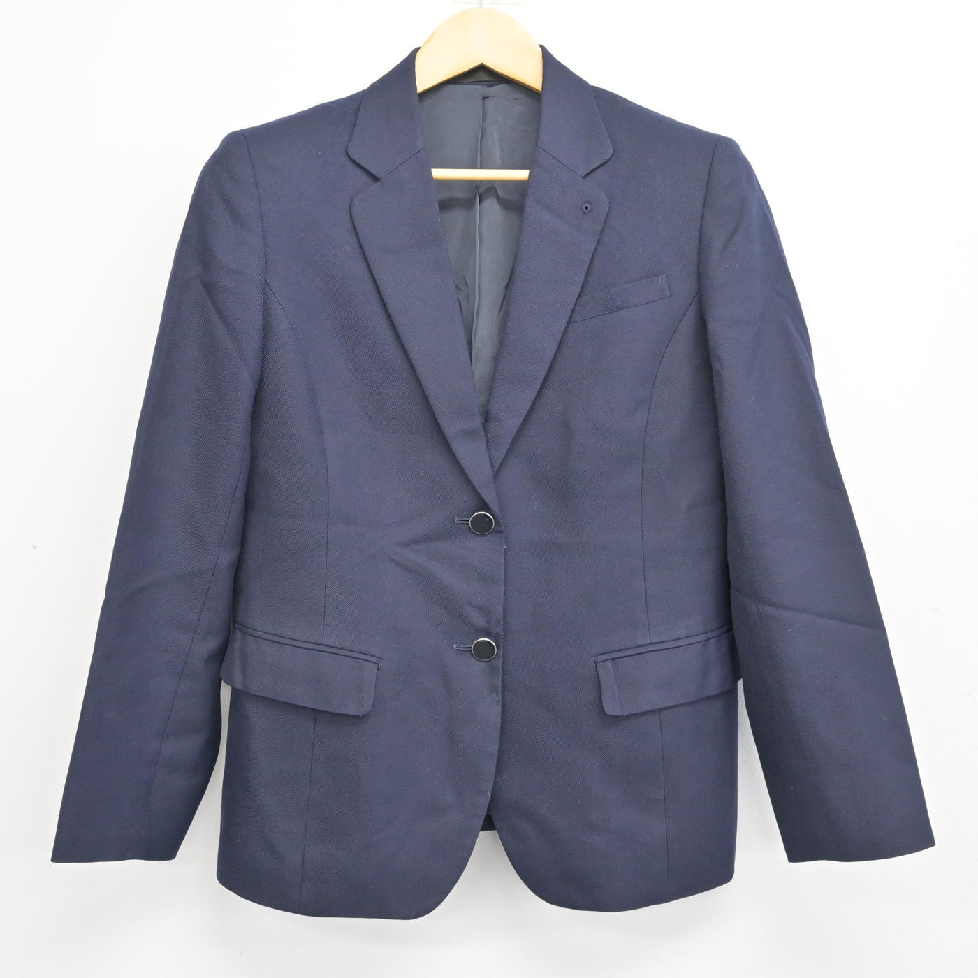 【中古】福岡県 北九州市立高等学校 女子制服 2点 (ブレザー・ジャンパースカート) sf097421