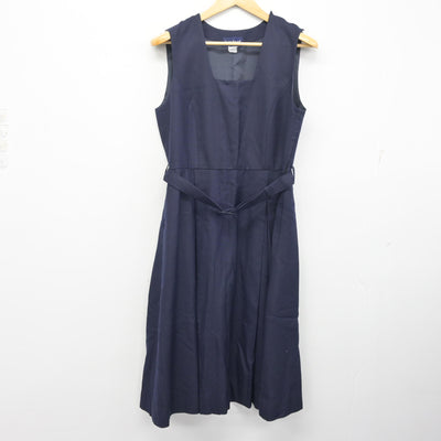 【中古】福岡県 北九州市立高等学校 女子制服 2点 (ブレザー・ジャンパースカート) sf097421