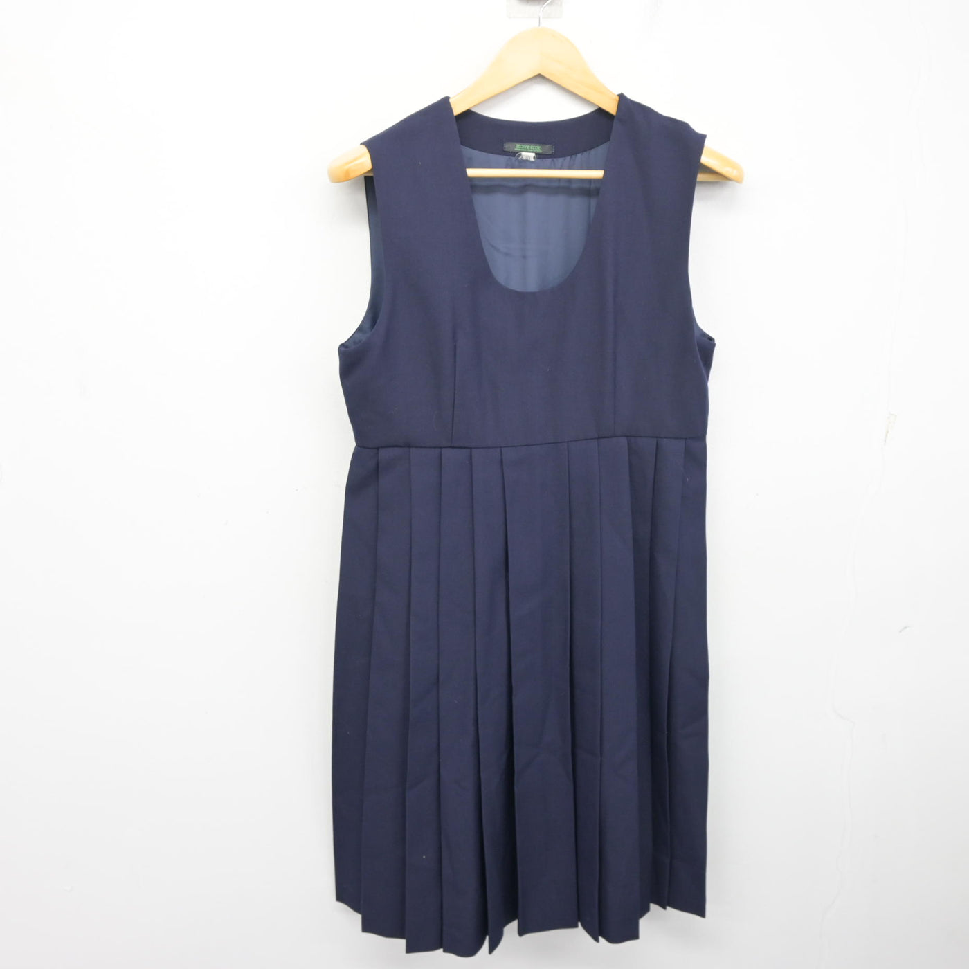 【中古】熊本県 白川中学校 女子制服 1点 (ジャンパースカート) sf097451