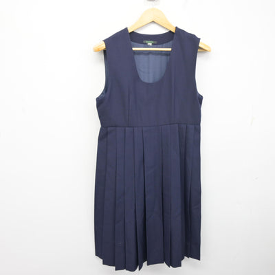 【中古】熊本県 白川中学校 女子制服 1点 (ジャンパースカート) sf097451