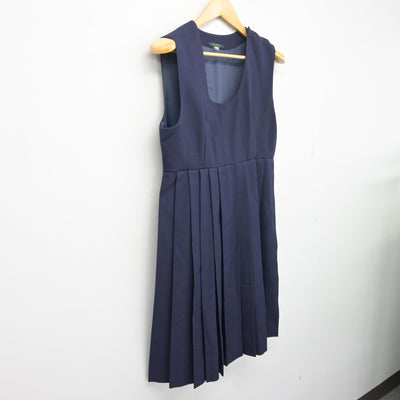 【中古】熊本県 白川中学校 女子制服 1点 (ジャンパースカート) sf097451