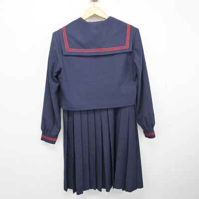【中古】熊本県 白川中学校 女子制服 3点 (セーラー服・ジャンパースカート) sf097453
