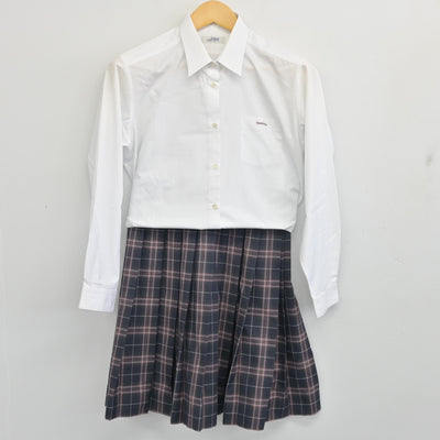 【中古】宮城県 聖ドミニコ学院高等学校 女子制服 4点 (ブレザー・シャツ・スカート) sf097530