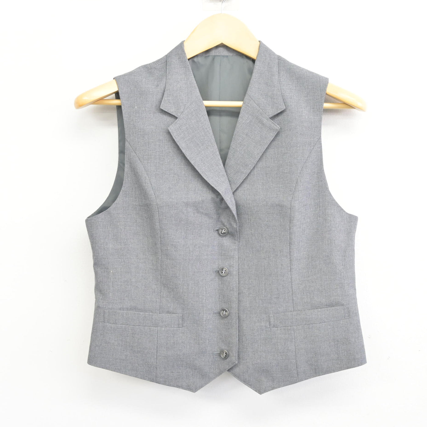 中古】北海道 札幌平岸高等学校 女子制服 2点 (ベスト・スカート 