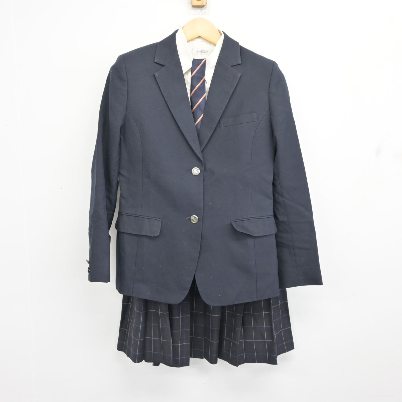 【中古】宮城県 仙台商業高等学校 女子制服 4点 (ブレザー・シャツ・スカート) sf097554