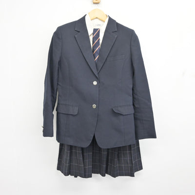 【中古】宮城県 仙台商業高等学校 女子制服 4点 (ブレザー・シャツ・スカート) sf097554