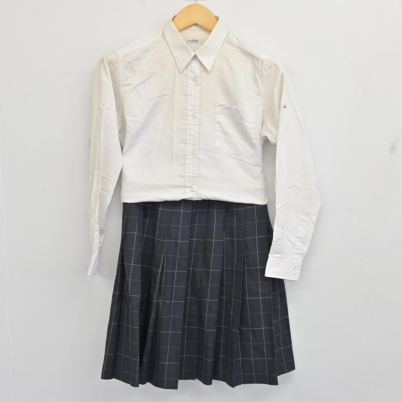 【中古】宮城県 仙台商業高等学校 女子制服 4点 (ブレザー・シャツ・スカート) sf097554