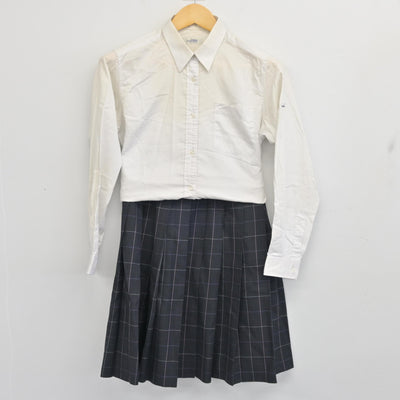 【中古】宮城県 仙台商業高等学校 女子制服 4点 (ブレザー・シャツ・スカート) sf097554