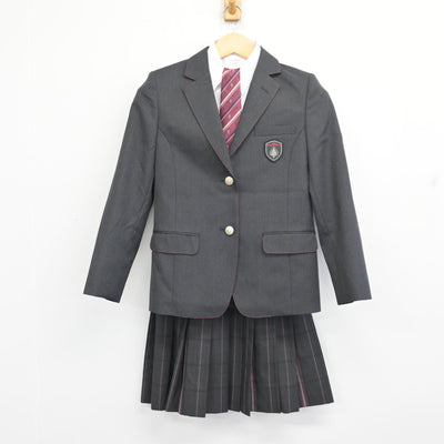 【中古】 勇志国際高等学校 女子制服 4点 (ブレザー・シャツ・スカート) sf097556