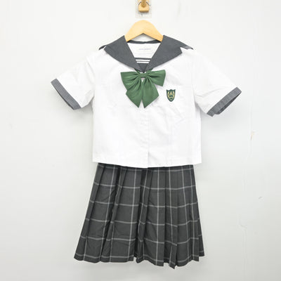 【中古】岡山県 山陽学園高等学校 女子制服 4点 (セーラー服・スカート) sf097577