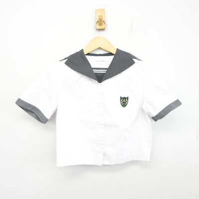 【中古】岡山県 山陽学園高等学校 女子制服 2点 (ニット・セーラー服) sf097578