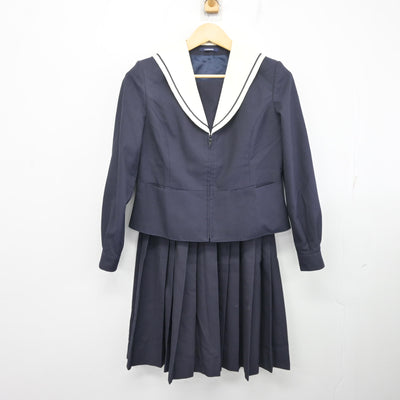 【中古】岐阜県 大垣商業高等学校 女子制服 2点 (セーラー服・スカート) sf097591