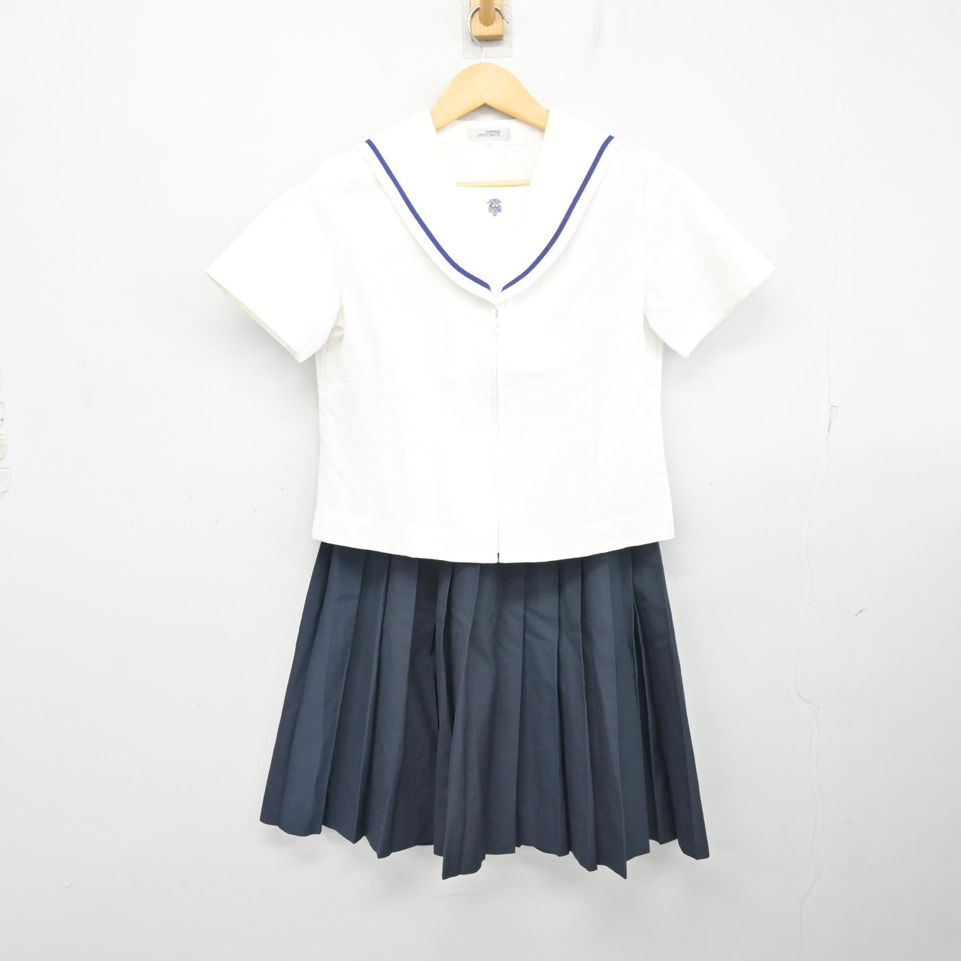 【中古】岐阜県 大垣商業高等学校 女子制服 2点 (セーラー服・スカート) sf097593