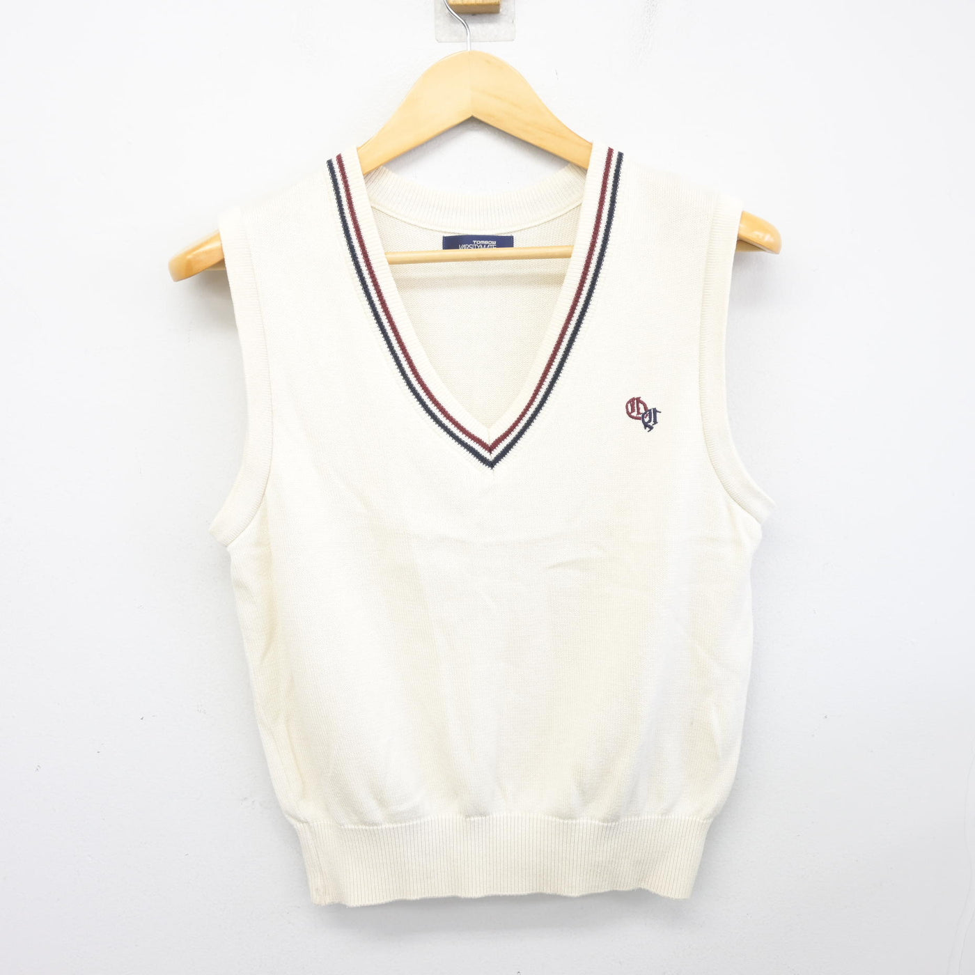 【中古】埼玉県 大宮商業高等学校 女子制服 2点 (ニットベスト・スカート) sf097599
