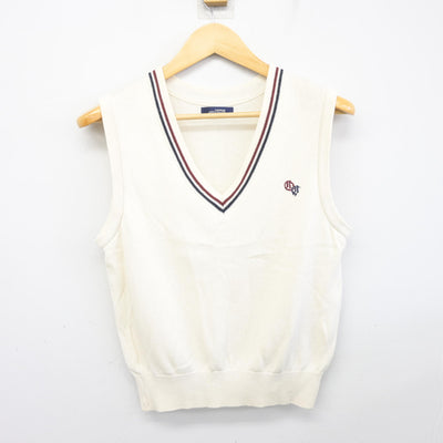 【中古】埼玉県 大宮商業高等学校 女子制服 2点 (ニットベスト・スカート) sf097599