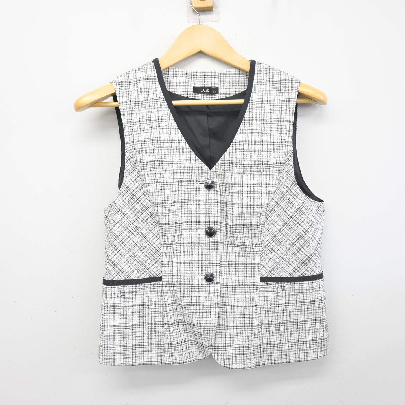 【中古】 事務服 女子制服 2点 (ベスト・スカート) sf097601