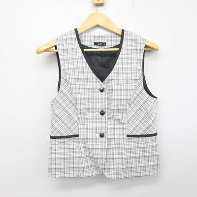 【中古】 事務服 女子制服 2点 (ベスト・スカート) sf097601