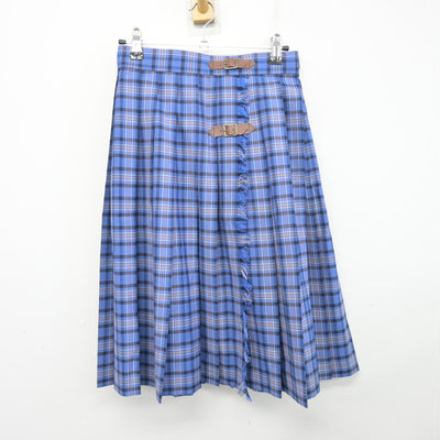 【中古】東京都 下北沢成徳高等学校 女子制服 4点 (ニットベスト・シャツ・スカート) sf097605