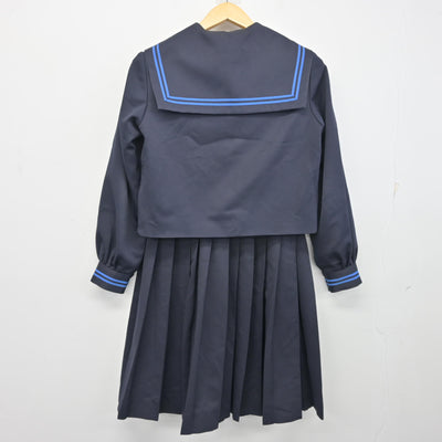 【中古】兵庫県 二見中学校 女子制服 2点 (セーラー服・スカート) sf097640