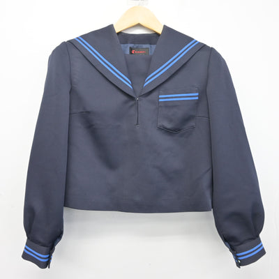 【中古】兵庫県 二見中学校 女子制服 2点 (セーラー服・スカート) sf097640