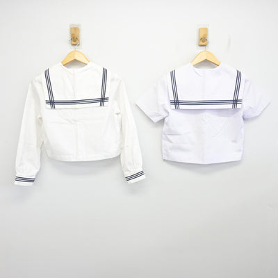 【中古】広島県 尾道北高等学校 女子制服 3点 (セーラー服・セーラー服・スカート) sf097659