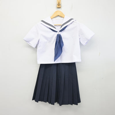 【中古】広島県 尾道北高等学校 女子制服 4点 (セーラー服・セーラー服・スカート) sf097660