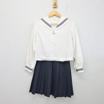 【中古】広島県 尾道北高等学校 女子制服 4点 (セーラー服・セーラー服・スカート) sf097660