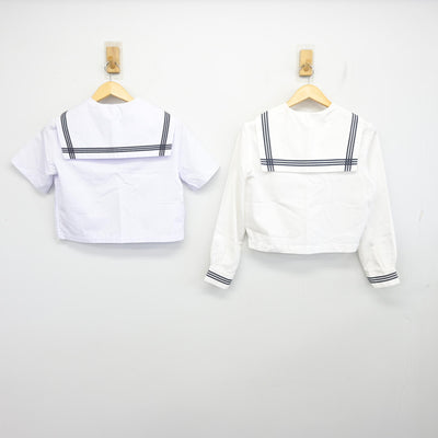 【中古】広島県 尾道北高等学校 女子制服 4点 (セーラー服・セーラー服・スカート) sf097660