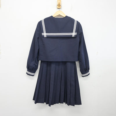 【中古】広島県 尾道北高等学校 女子制服 3点 (セーラー服・スカート) sf097663