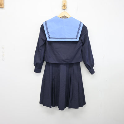 【中古】大阪府 福泉南中学校 女子制服 3点 (セーラー服・スカート) sf097669