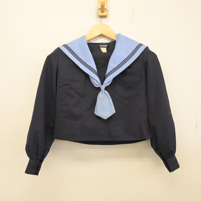 【中古】大阪府 福泉南中学校 女子制服 3点 (セーラー服・スカート) sf097669