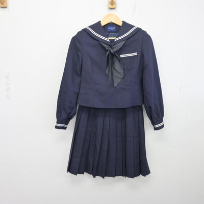 【中古】北海道 札幌東高等学校 女子制服 4点 (セーラー服・スカート) sf097670