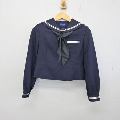 【中古】北海道 札幌東高等学校 女子制服 4点 (セーラー服・スカート) sf097670